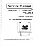 Сервисная инструкция Viewsonic VPA150-2 (VLCDS21391-2)