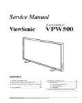 Сервисная инструкция Viewsonic VPW500