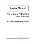 Сервисная инструкция Viewsonic VPW505