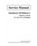 Сервисная инструкция Viewsonic VX1935WM-1 (VS11307)