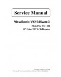Сервисная инструкция Viewsonic VX1945WM-3 (VS11444)
