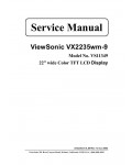 Сервисная инструкция Viewsonic VX2235WM-9 (VS11349)