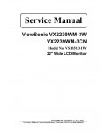 Сервисная инструкция Viewsonic VX2239WM-3W, VX2239WM-3CN (VS13513-1W)