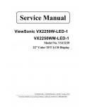 Сервисная инструкция Viewsonic VX2250W-LED-1, VX2250WM-LED-1 (VS13239)