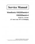 Сервисная инструкция Viewsonic VX2255WMB-4, VX2255WMH-4 (VS11661)