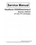 Сервисная инструкция Viewsonic VX2262WM-2, VX2262WMP-2