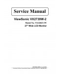 Сервисная инструкция Viewsonic VX2739W-2 (VS12843-1W)