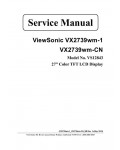 Сервисная инструкция Viewsonic VX2739WM-1, VX2739WM-CN (VS12843)