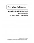 Сервисная инструкция Viewsonic VX2835WM-1 (VS11531)