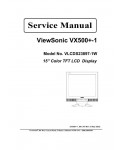 Сервисная инструкция Viewsonic VX500+-1 (VLCDS23897-1W)