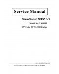 Сервисная инструкция Viewsonic VX510-1 (VS10090)