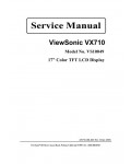 Сервисная инструкция Viewsonic VX710 (VS10049)