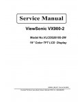 Сервисная инструкция Viewsonic VX900-2 (VLCDS26105-2W)