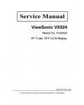 Сервисная инструкция Viewsonic VX924 (VS10162)