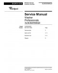 Сервисная инструкция Whirlpool 3LSC8255EQ0