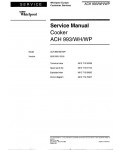 Сервисная инструкция Whirlpool ACH-993