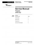 Сервисная инструкция Whirlpool AFB-632