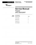Сервисная инструкция Whirlpool AFG-300