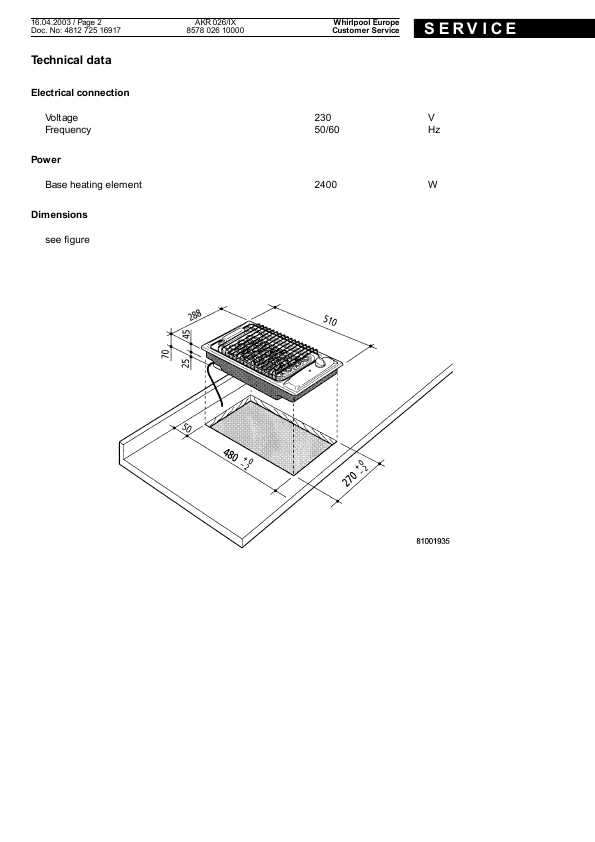 Сервисная инструкция Whirlpool AKR-026