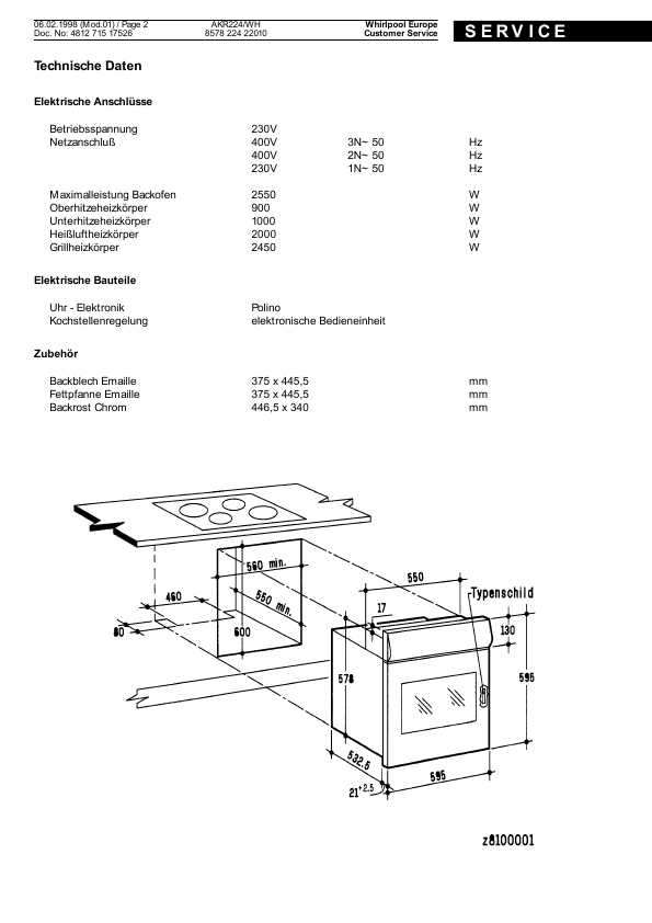 Сервисная инструкция Whirlpool AKR-224