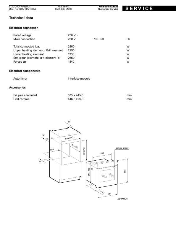 Сервисная инструкция Whirlpool AKZ-669