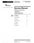 Сервисная инструкция Whirlpool AWG-030