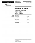 Сервисная инструкция Whirlpool AWG-874