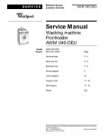 Сервисная инструкция Whirlpool AWM-040