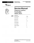 Сервисная инструкция Whirlpool AWM-242