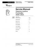 Сервисная инструкция Whirlpool AWM-245