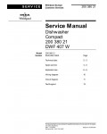 Сервисная инструкция Whirlpool DWF-407W