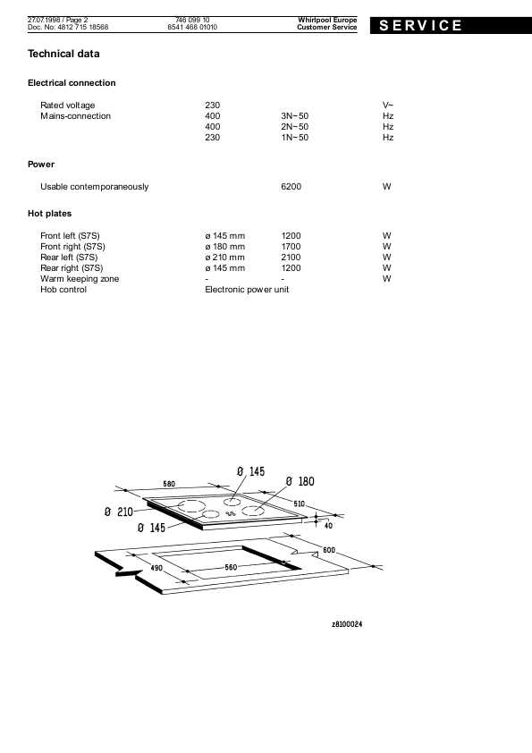 Сервисная инструкция Whirlpool HOB-425W