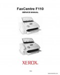Сервисная инструкция XEROX FAXCENTRE-F110