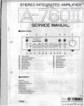 Сервисная инструкция Yamaha A-760II