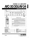 Сервисная инструкция Yamaha AV-34, AVC-30, AVC-30U