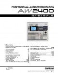 Сервисная инструкция Yamaha AW2400