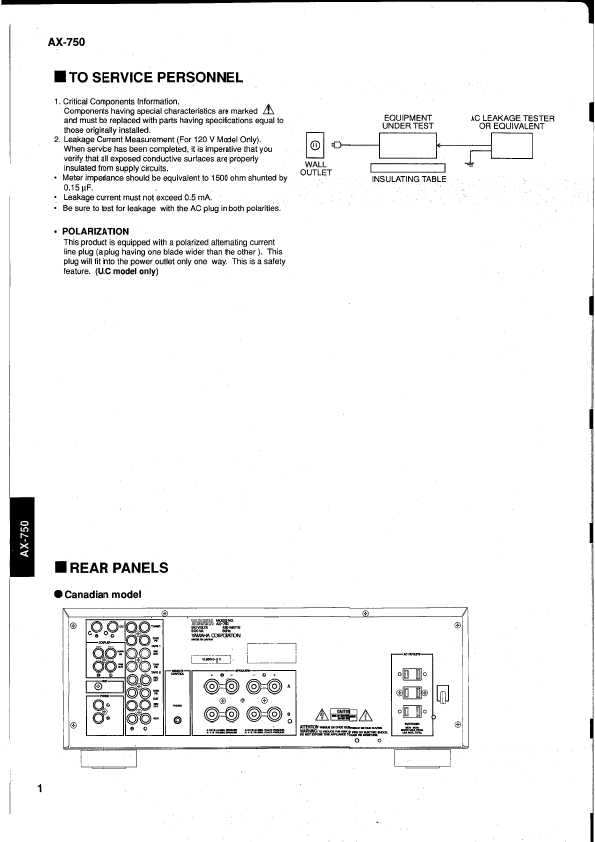 Сервисная инструкция Yamaha AX-750
