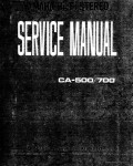 Сервисная инструкция YAMAHA CA-500, 700