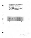 Сервисная инструкция Yamaha CA-600