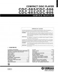 Сервисная инструкция Yamaha CDC-506, CDC-585