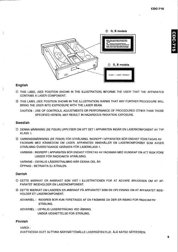 Сервисная инструкция Yamaha CDC-715