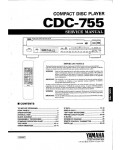 Сервисная инструкция Yamaha CDC-755
