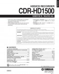 Сервисная инструкция Yamaha CDR-HD1500