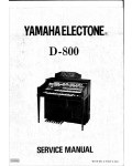 Сервисная инструкция Yamaha D-800