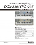 Сервисная инструкция Yamaha DGX-230, YPG-235