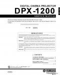 Сервисная инструкция YAMAHA DPX-1200