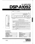 Сервисная инструкция Yamaha DSP-A1092