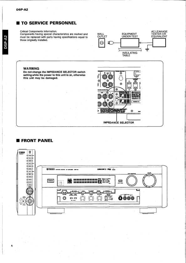 Сервисная инструкция Yamaha DSP-A2