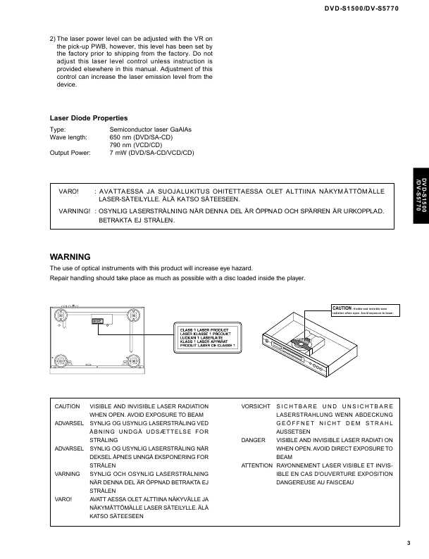 Сервисная инструкция Yamaha DVD-S1500, DV-S5770