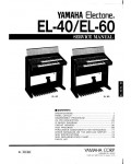 Сервисная инструкция Yamaha EL-40, EL-60
